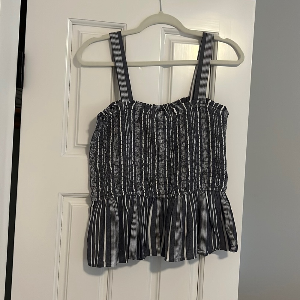 Loft Stripped Tank Top. Size M.